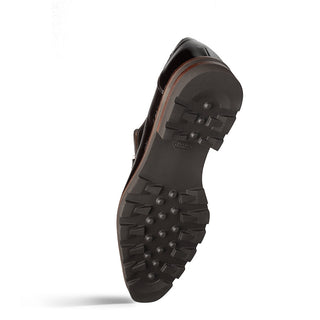 Mezlan 21763 Valone Men’s Shoes Hi-Shine Calf-Skin & Suede Leather Horse-Bit Slip-On Loafer (MZ3909)-AmbrogioShoes