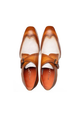 21876 Leather & Nubuck Single Monk-Strap-Dellamoda