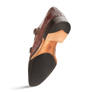 Mezlan 3998-F Prague Men's Shoes Sport Exotic Crocodile Monk-Straps Loafers (MZ2217)-AmbrogioShoes