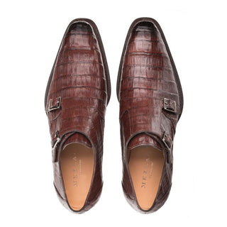 Mezlan 3998-F Prague Men's Shoes Sport Exotic Crocodile Monk-Straps Loafers (MZ2217)-AmbrogioShoes