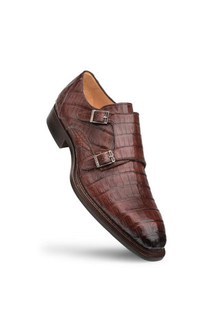 Mezlan 3998-F Prague Sport Exotic Crocodile Monk-Straps Loafers (MZ2217)-AmbrogioShoes