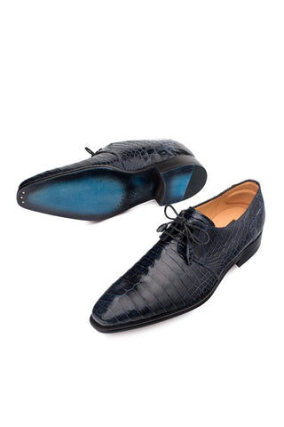 Mezlan 4574-J Moscow Alligator Plain Toe Derby-AmbrogioShoes