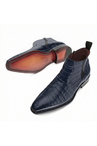 4715-F Blackmore Crocodile Boot-Dellamoda