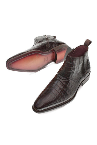 4715-F Blackmore Crocodile Boot-Dellamoda