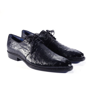 Mezlan 4732-S Tillson Men's Shoes Exotic Ostrich Derby (MZ3302)-AmbrogioShoes