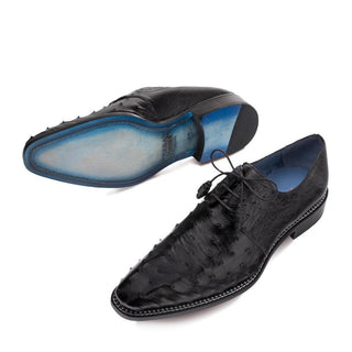 Mezlan 4732-S Tillson Men's Shoes Exotic Ostrich Derby (MZ3302)-AmbrogioShoes
