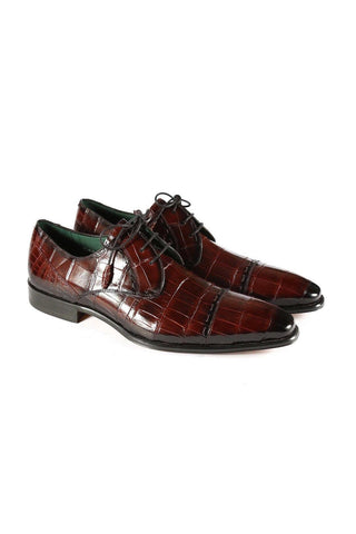 Mezlan 4818-J Alligator Cap-Toe Derby (MZ3368)-AmbrogioShoes