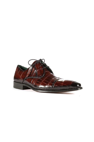 Mezlan 4818-J Alligator Cap-Toe Derby (MZ3368)-AmbrogioShoes