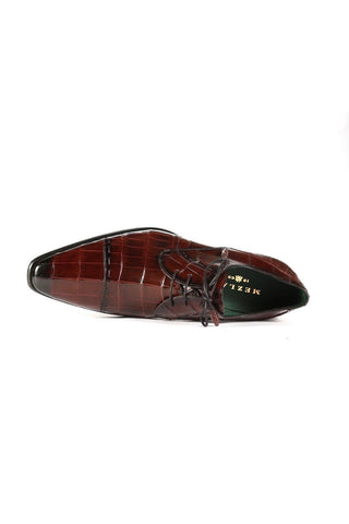 Mezlan 4818-J Alligator Cap-Toe Derby (MZ3368)-AmbrogioShoes
