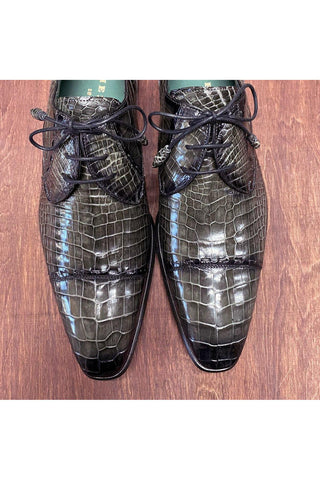 Mezlan 4818-J Exotic Alligator Skin Cap-Toe Derby (MZ3368)-AmbrogioShoes