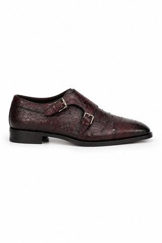 Mezlan 4957-SP Ostrich Double Monk-Strap Loafer