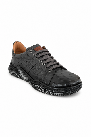 Mezlan 4970-S Exotic Ostrich-Skin Sneakers (MZ3672)-AmbrogioShoes