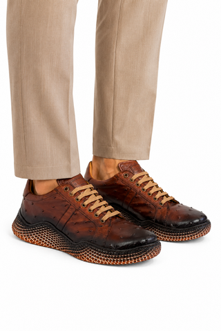 Mezlan 4970-S Ostrich-Skin Sneakers (MZ3672)-AmbrogioShoes