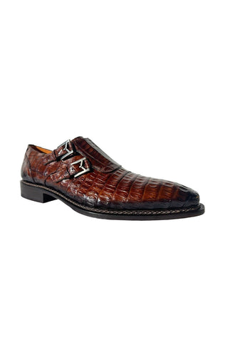 Mezlan 4990-F Crocodile Double Monk-Strap