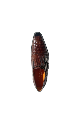 Mezlan 4990-F Crocodile Double Monk-Strap