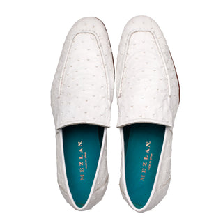 Mezlan 50120-S Menor Men's Shoes Exotic Ostrich Slip-On Loafer (MZ3895)-AmbrogioShoes