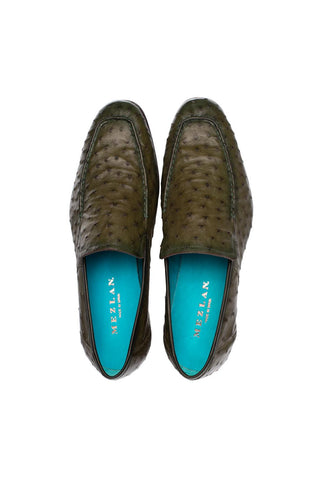 Mezlan 50120-S Menor Exotic Ostrich Slip-On Loafer (MZ3895)-AmbrogioShoes
