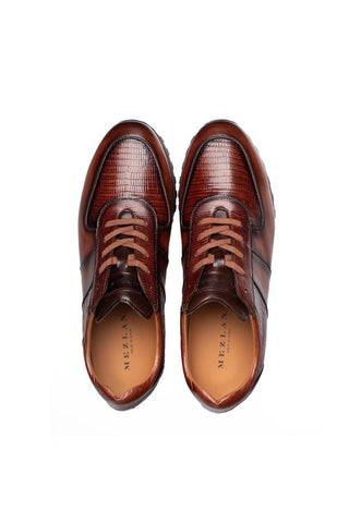 Mezlan 50188-L Greenwich Lizard & Leather Sneaker-AmbrogioShoes