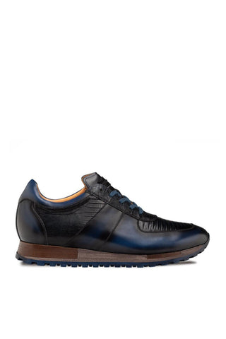 Mezlan 50188-L Greenwich Exotic Lizard Skin & Calf-Skin Leather Sneaker (MZ3929)-AmbrogioShoes
