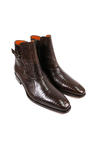 Mezlan 50228-L Exotic Lizard Skin Buckle Boot (MZ3925)-AmbrogioShoes