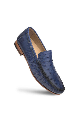 Mezlan 7318-S-RX612 Ostrich Moccasin Loafer-AmbrogioShoes