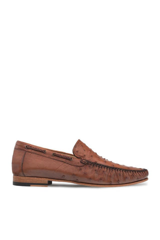 Mezlan 7318-S-RX612 Ostrich Moccasin Loafer-AmbrogioShoes