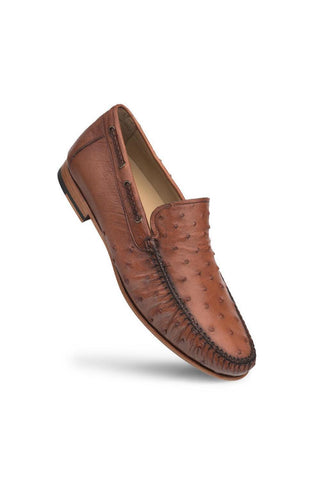 Mezlan 7318-S-RX612 Ostrich Moccasin Loafer-AmbrogioShoes