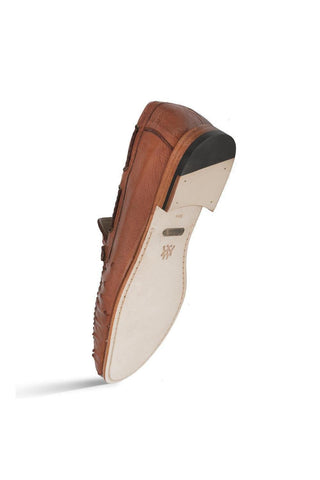 Mezlan 7318-S-RX612 Ostrich Moccasin Loafer-AmbrogioShoes