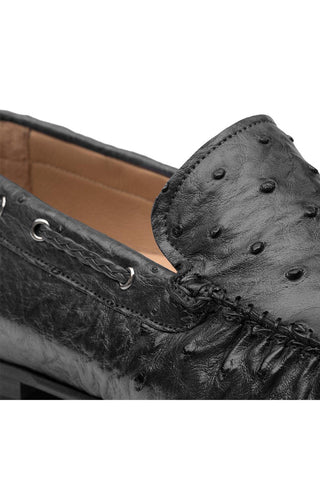 7318-S-RX612 Ostrich Moccasin Loafer-Dellamoda