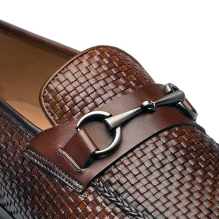 Mezlan 9897 R606 Woven Leather Horsebit Loafers (MZ3359)
