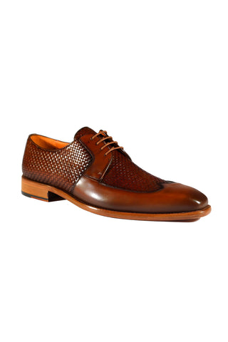 Mezlan 9916 Woven / Calf-Skin Leather Opanka Derby (MZ3473)-AmbrogioShoes