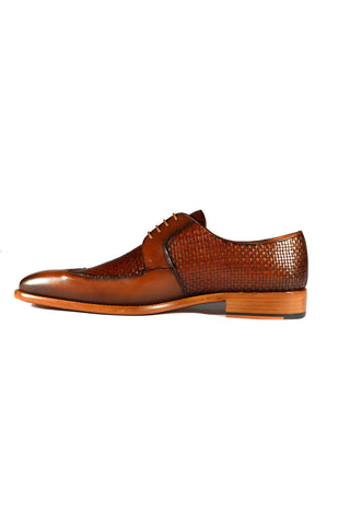 Mezlan 9916 Woven / Calf-Skin Leather Opanka Derby (MZ3473)-AmbrogioShoes