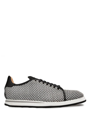 Mezlan A20301 Woven / Calf-Skin Leather Casual Derby Sneakers (MZ3523)-AmbrogioShoes