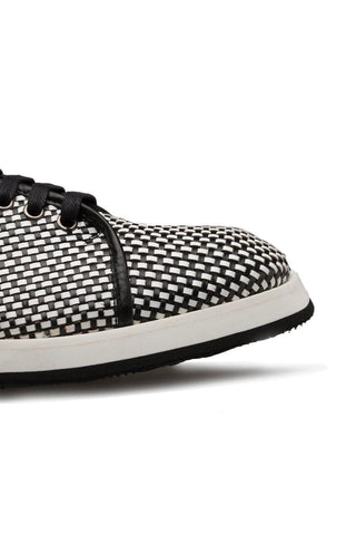 Mezlan A20301 Woven / Calf-Skin Leather Casual Derby Sneakers (MZ3523)-AmbrogioShoes