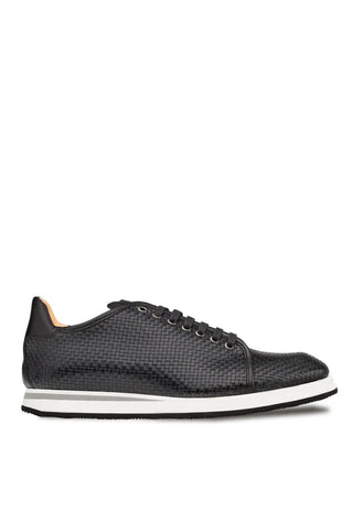 Mezlan A20301 Woven / Calf-Skin Leather Casual Derby Sneakers (MZ3523)-AmbrogioShoes