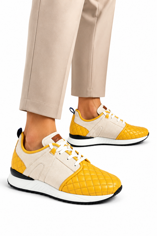 Mezlan A20742 Suede / Quilted Leather Casual Sneakers (MZ3639)-AmbrogioShoes