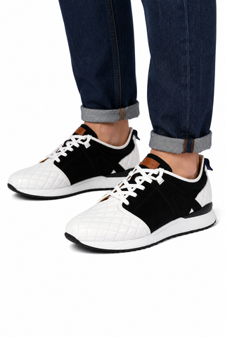 Mezlan A20742 Suede / Quilted Leather Casual Sneakers (MZ3639)