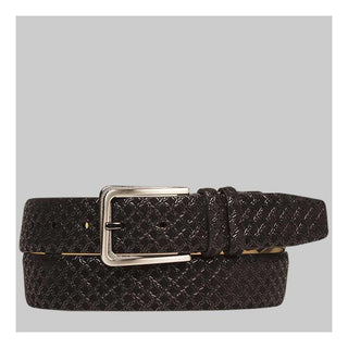 Mezlan AO10359 Men's Textured Suede Belts (MZB1027)-AmbrogioShoes