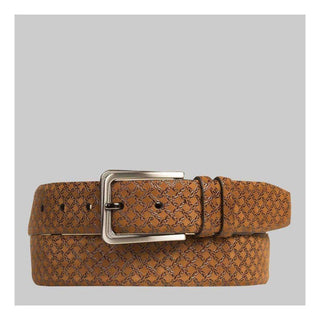 Mezlan AO10359 Men's Textured Suede Belts (MZB1027)-AmbrogioShoes