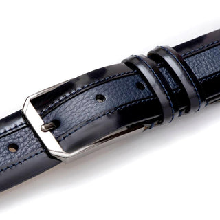 Mezlan AO11113 Men's Calf-Skin Leather & Deer-Skin Leather Belt (MZB1156)-AmbrogioShoes