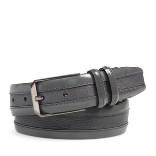 Mezlan AO11113 Men's Calf-Skin Leather & Deer-Skin Leather Belt (MZB1156)-AmbrogioShoes