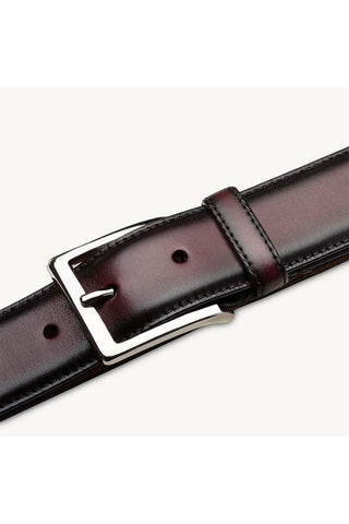 Mezlan AO11522 Classic Patina Leather Men's Belt (MZB1235)-AmbrogioShoes