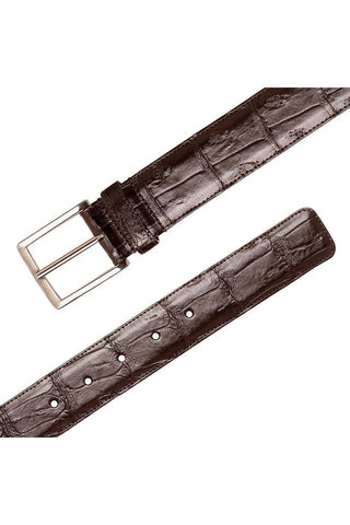 Mezlan AO11523 Men's Crocodile Belt (MZB1240)-AmbrogioShoes