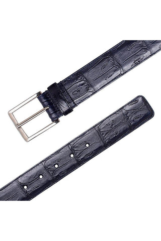 Mezlan AO11523 Men's Crocodile Belt (MZB1240)-AmbrogioShoes