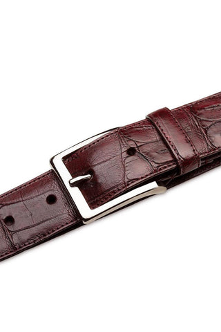 Mezlan AO11523 Men's Crocodile Belt (MZB1240)-AmbrogioShoes