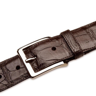Mezlan AO11523 Men's Exotic Crocodile Skin Belt (MZB1240)-AmbrogioShoes