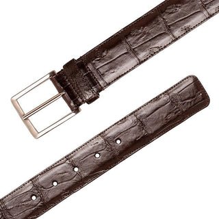 Mezlan AO11523 Men's Exotic Crocodile Skin Belt (MZB1240)-AmbrogioShoes