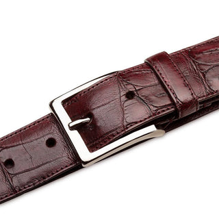 Mezlan AO11523 Men's Exotic Crocodile Skin Belt (MZB1240)-AmbrogioShoes