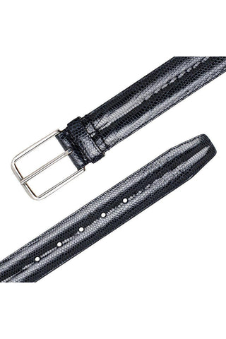Mezlan AO11530 Men's Exotic Lizard Skin Belt (MZB1243)-AmbrogioShoes