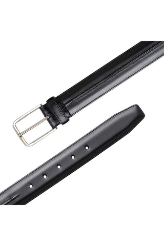 Mezlan AO11532 Men's Center Piped Leather Belts (MZB1249)-AmbrogioShoes